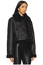 view 2 of 4 Cyrilla Faux Leather Jacket in Black