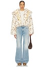 view 4 of 4 Rockie Faux Fur Jacket in White Leopard