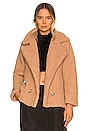 view 1 of 5 Elettra Teddy Jacket in Tan