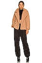 view 5 of 5 Elettra Teddy Jacket in Tan