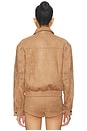 view 4 of 5 Graysen Faux Suede Jacket in Tan