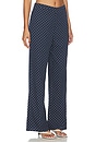 view 2 of 6 Chantelle Pant in Navy & White Dot