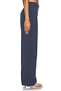 view 3 of 6 Chantelle Pant in Navy & White Dot