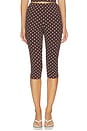 view 2 of 7 Iris Capri in Brown & White Dot