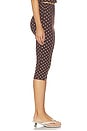 view 4 of 7 Iris Capri in Brown & White Dot