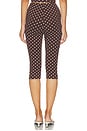 view 5 of 7 Iris Capri in Brown & White Dot