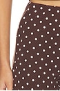 view 7 of 7 Iris Capri in Brown & White Dot