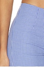 view 7 of 7 Drea Capri Pant in Blue Gingham