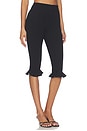 view 3 of 7 Talitha Ruffle Capri in Black