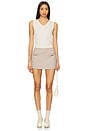 view 5 of 6 Haileigh Mini Skirt in Khaki