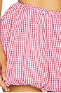 view 6 of 6 Meera Mini Bubble Skirt in Red