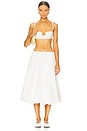 view 5 of 6 Esme Midi Skirt in White