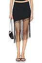 view 1 of 6 Sadie Fringe Skirt in Black