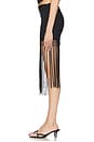 view 3 of 6 Sadie Fringe Skirt in Black