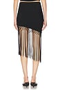 view 4 of 6 Sadie Fringe Skirt in Black
