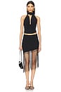 view 5 of 6 Sadie Fringe Skirt in Black