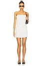 view 5 of 6 Aimee Mini Skirt in White Polka Dot