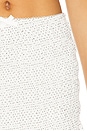 view 6 of 6 Aimee Mini Skirt in White Polka Dot