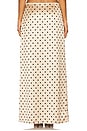 view 4 of 6 Elianna Midi Skirt in Tan Polka Dot