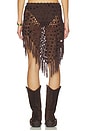 view 4 of 6 Lorelai Crochet Skirt in Brown