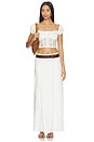 view 5 of 6 Loriela Maxi Skirt in White