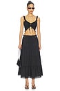 view 5 of 6 Angela Maxi Skirt in Black