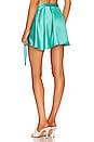 view 3 of 4 Jasmine Wrap Skirt in Teal