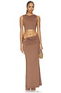 view 5 of 6 Brixton Maxi Skirt in Tan