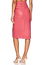 view 3 of 4 Zoe Wrap Midi Skirt in Pink