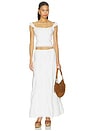 view 5 of 6 Carmen Maxi Skirt in White