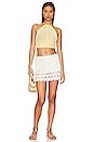 view 4 of 4 Elliana Crochet Mini Skirt in White