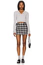 view 5 of 6 ЮБКА SHIRA in Navy Plaid