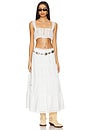 view 5 of 6 Angela Maxi Skirt in White