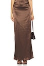 view 1 of 6 Elenor Maxi Skirt in Brown