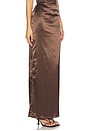 view 2 of 6 Elenor Maxi Skirt in Brown