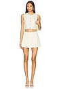 view 5 of 6 Anya Mini Skirt in White