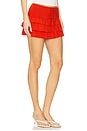 view 2 of 6 Eudora Mini Skirt in Red