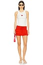 view 5 of 6 Eudora Mini Skirt in Red