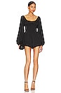 view 1 of 3 Katie Sweetheart Romper in Black