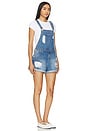 view 2 of 3 Pippa Overall Shorts in Denim Blue