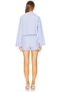 view 3 of 4 Asha Romper in Blue Stripe