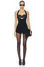 view 1 of 4 Vianca Halter Romper in Black