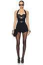 view 4 of 4 Vianca Halter Romper in Black