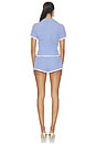 view 3 of 5 Kyla Short Set in Blue Gingham