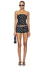 view 1 of 3 X Emma Rose Nayana Short Set in Black & White Dot