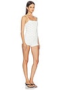 view 2 of 4 ENSEMBLE DE NUIT AGATHA in White & Navy Dot