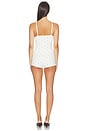 view 3 of 4 ENSEMBLE DE NUIT AGATHA in White & Navy Dot