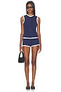 view 2 of 5 Reya Short Set in Navy Blue