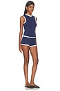 view 3 of 5 Reya Short Set in Navy Blue