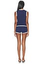 view 4 of 5 Reya Short Set in Navy Blue